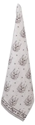 Produktbild von Clayre & Eef Geschirrtuch 50x70 cm Beige Baumwolle Hirsch