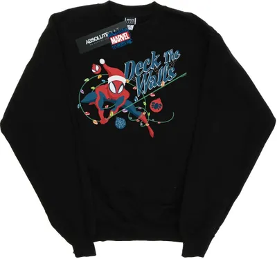 Produktbild von Marvel - "Deck The Walls" Sweatshirt für Herren BI49241 (XL) (Schwarz)