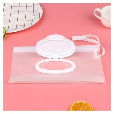 Produktbild von Reiseetui für Baby-Feuchttücher, tragbarer Halter, hält Tücher feucht, nachfüllbarer Spender, wasserdichter Behälter