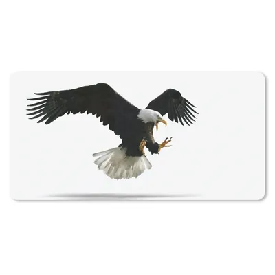 Produktbild von MuchoWow® Schreibtischunterlage Adler - Vogel - Weiß 80x40 cm - XXL Mauspad - Gaming Mauspad