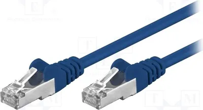 Zdjęcie produktu dla 1 x kabel PVC 5e, 2, 50158, RJ45, niebieski, 1 metr