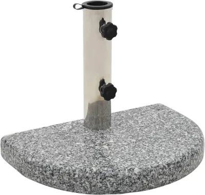Produktbild von Sonnenschirmständer aus Granit, 10 kg, gebogen, grau