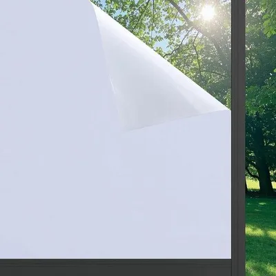 Produktbild von Anti-Ansicht Fensterfolie Weiß Dicke & Eclipse Elektrostatisch Selbstklebend 45x200 cm