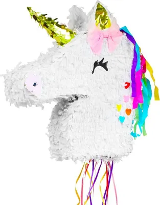 Produktbild von Piñata „Magisches Einhorn“ – Geburtstagsdekoration, 40 x 40 x 9,5 cm