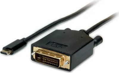 Produktbild von VALUE USB Typ C - DVI Adapterkabel, ST/ST, 2 m