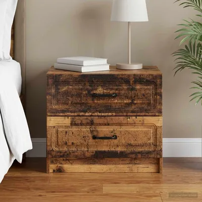 Produktbild von vidaXL Nachttisch Altholz 62 x 34,5 x 44,5 cm Holzwerkstoff