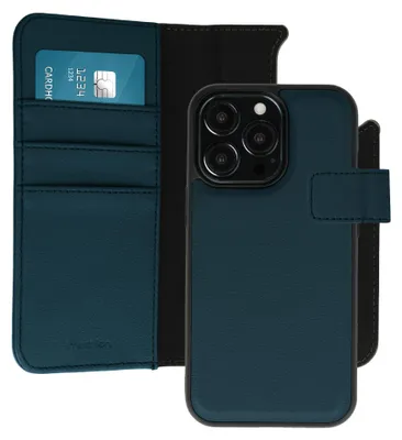 Productafbeelding van imoshion Uitneembare 2-in-1 Luxe Bookcase voor de Apple iPhone 13 Pro - Blauw