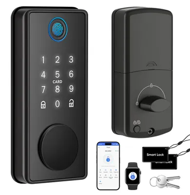 Intelligentes Türschloss, Fingerabdruck, App, Tastatur, Bluetooth