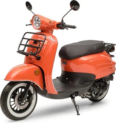 Produktbild von Motorroller 50 ccm Burnout Luna Feuerrot 45 km/h