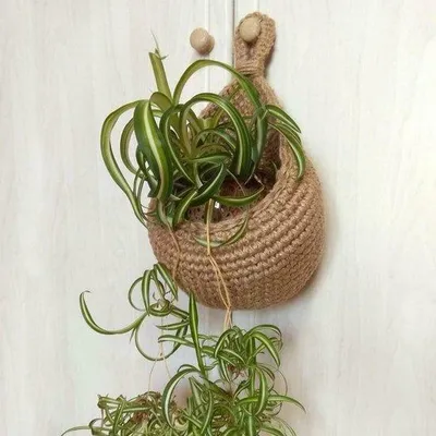 Productafbeelding van Jute mand voor in de keuken - Katoen - Geweven - 21 x 21 x 23 cm - Geschikt voor het opbergen van groenten/fruit