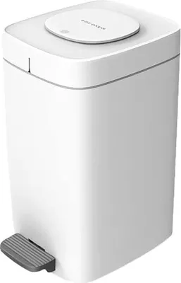 Produktbild von Müllbehälter 15 Liter mit Pedal und 30 Müllsäcken - Quadratisch und Modernes Design