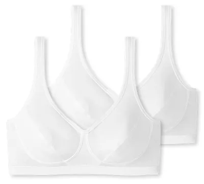 Obrázek produktu pro Schiesser, dámská sada dvou podprsenek typu bustier s bavlněnými košíčky - velikost 95/5