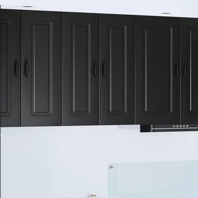 Produktbild von vidaXL Geschirrspülerfront Kalmar Schwarz 60 x 31 x 80 cm