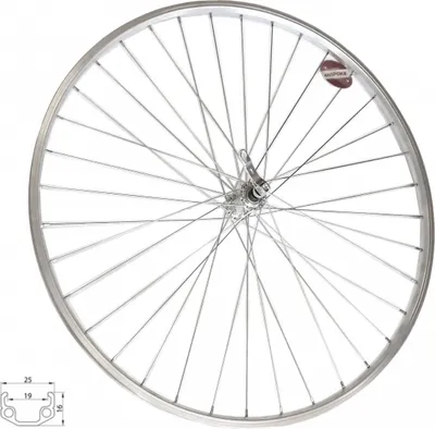 Zdjęcie produktu dla Koło 28" 622-19 przednie RU 36 otworów srebrne Union/CnSpoke