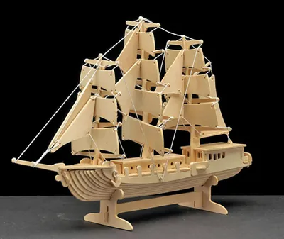 Image de Construction en bois voilier 80pièces