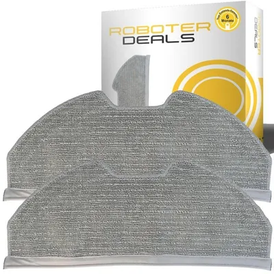 Image de Lingettes en microfibre, chiffons de rechange, serpillières (lot de 2) pour les aspirateurs Eufy X8 Pro et X8 Pro SES