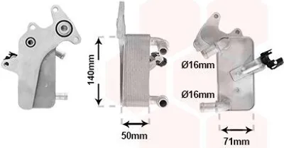 Produktbild von VAN WEZEL Ölkühler Automatikgetriebe 58013732 für VW Golf VII Schrägheck (5G1, BQ1, BE1, BE2)