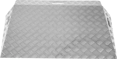 Produktbild von TRUTZHOLM Türschwellenrampe ca. 10 cm Höhe 60 cm Traglast 250 kg Aluminium grau Stufenrampe