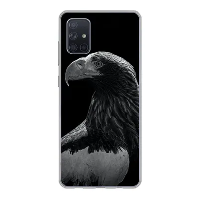 Produktbild von MuchoWow® Handyhülle Schutzhülle Hülle für Samsung Galaxy A71 Adler - Nahaufnahme - Schnabel Silikon Softcase Handy Hülle - Kartenbesitzer