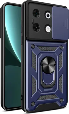 Produktbild von Hülle für Infinix Zero 30 5G Magnetische Ring Ständer Halter Dia Kameraschutz TPU Bumper Silikon Schutzhülle Blau