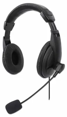 Immagine prodotto di Manhattan 179843 MANHATTAN Stereo USB-Headset Over Ear, USB-A Stecker schwarz