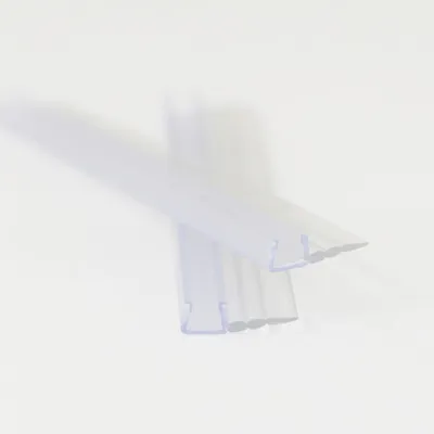 Produktbild von Breuer Anlageleiste gerade senkrecht 2000 mm für 6 mm ESG Glas Fara 6, 4 Stück