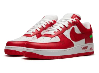 Obrázek produktu pro Louis Vuitton Air Force 1 Low Virgil Abloh – Bílá, červená, velikost EU: 40