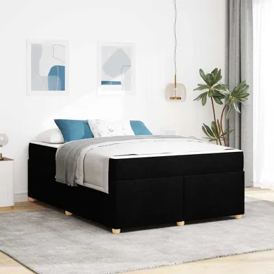 Obrázok produktu pre Maison Exclusive – rám postele s matracom Čierna 160 x 200 cm Tkanina