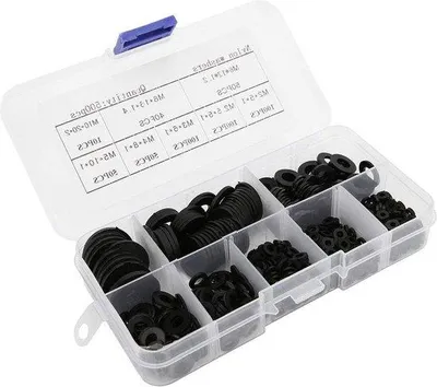 Produktbild von Nylon-Dichtung schwarz-weiß für Wäscherei und Haushalt