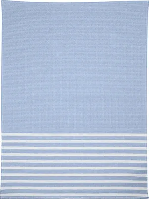 Produktbild von FUSSENEGGER Kids Waffeldecke Streifen 90x70cm bleu