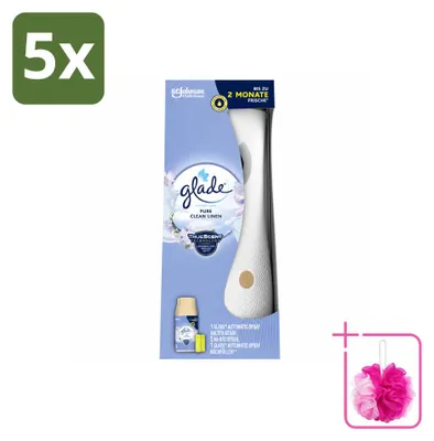 Produktbild von 5 x Glade Automatic Spray Starterset - Pure Clean Linen - 269 ml - Sparpackung - 5 Stücke