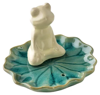 Productafbeelding van Kadzidhouder, 10X9X7Cm, kikkerdesign