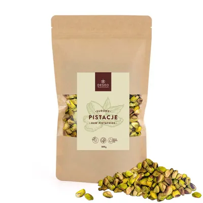 Zdjęcie produktu dla Pistacje SUROWE 500g DESEO