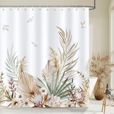 Immagine prodotto di Tenda da doccia, 180x180 cm, 12 ganci, poliestere, impermeabile, per bagno