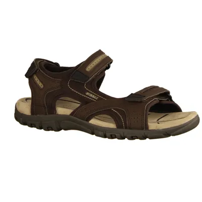 Obrázok produktu pre Sandále GEOX UD AU C, semišové, hnedé, pánske