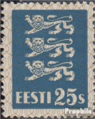 Produktbild von Briefmarken Estland 1935 Mi 107 gestempelt Wappenlöwen