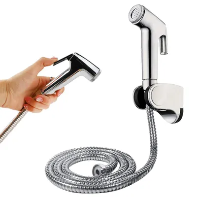 Produktbild von Bidet Handbrause, Toilette Bad Bidet für Bidet Armaturen WC, Edelstahldusche und Baby Stoffwindelsprüh Kit, für Reinigung Spüle, Badezimmer Ecke