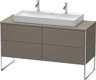 Produktbild von Waschtischunterbau XSQUARE 778x1400x548mm flannel grey seidenmatt flannel grey seidenmatt