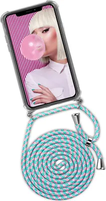 Produktbild von TWIST-Case + TWIST-Cord für iPhone Xs Max, Farbe:Bubblegum (Silber)