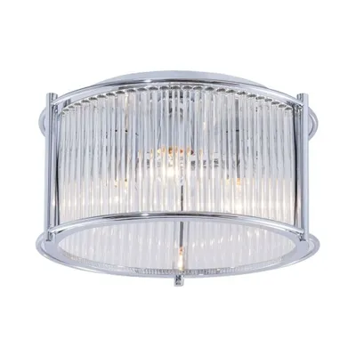 Image de Plafonnier MARMO chromé 3xE27x40W, verre, dimensions : 20x35x35 cm, IP20, Zuma Line