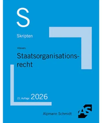 Obrázok produktu pre Skript Staatsorganisationsrecht