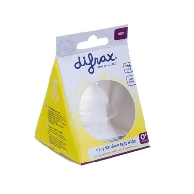 Produktbild von Difrax Flesspeen SOFT 123 WIDE Baby-Sauger, -frei