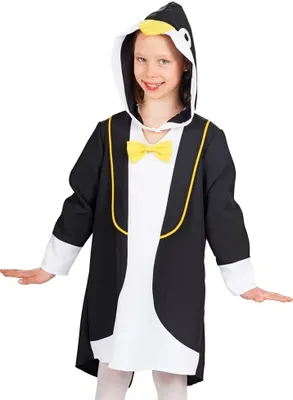 Produktbild von Pinguinkleid für Kinder - Fasching Karneval Kindergröße: 104