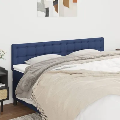 Produktbild von The Living Store Kopfteile 2 Stk. Blau 90x5x78/88 cm Stoff