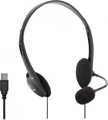 Produktbild von Vultech HS-02, Kabelgebunden, Büro/Callcenter, 20 - 20000 Hz, Kopfhörer, Schwarz
