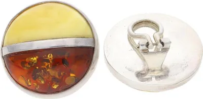Produktbild von Ohrclips Silber 925 Bernstein JL47-06-0092 JuwelmaLux