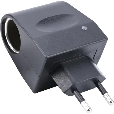 Produktbild von Spannungswandler, kompakt u. praktisch, 230V auf 12V, 1000mA / 12 Watt, schwarz, Kleinstgeräte mit bis zu 12 Watt und Zigarettenanzünder-Anschluss übe