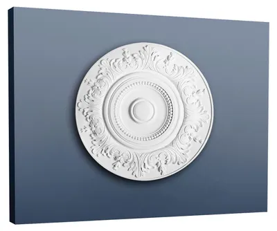 Produktbild von Orac Decor R17 LUXXUS Deckenrosette Stuck-Lampen-Rosette Blätter-Einrichtungs | 47 cm