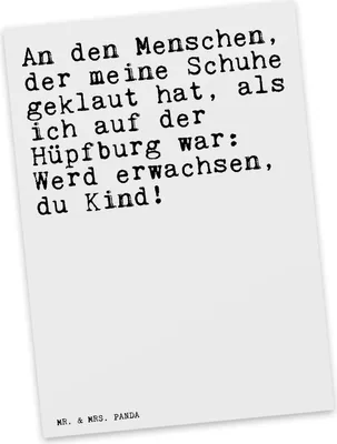 Produktbild von Mr. & Mrs. Panda Postkarte An den Menschen, der... - Weiß - Geschenk, Ansichtskarten, Grußkarte, kunstkarte, Spaß, Spielen, Sprüche, Spruch, Postkarten, Ansichtskarte