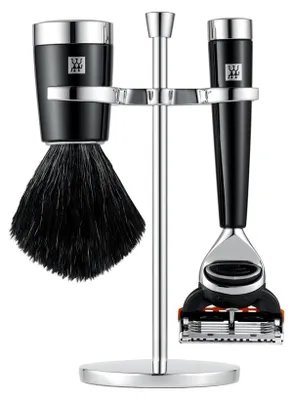 Productafbeelding van Zwilling scheerset met scheermes, 3-delig, zwart